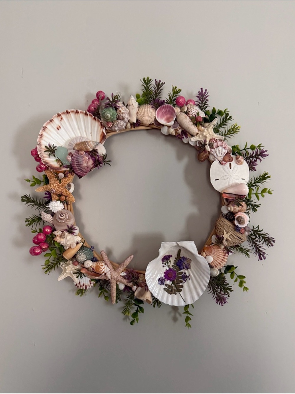 Seashell Coastal Wreath | Handcrafted
